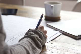 Students studying