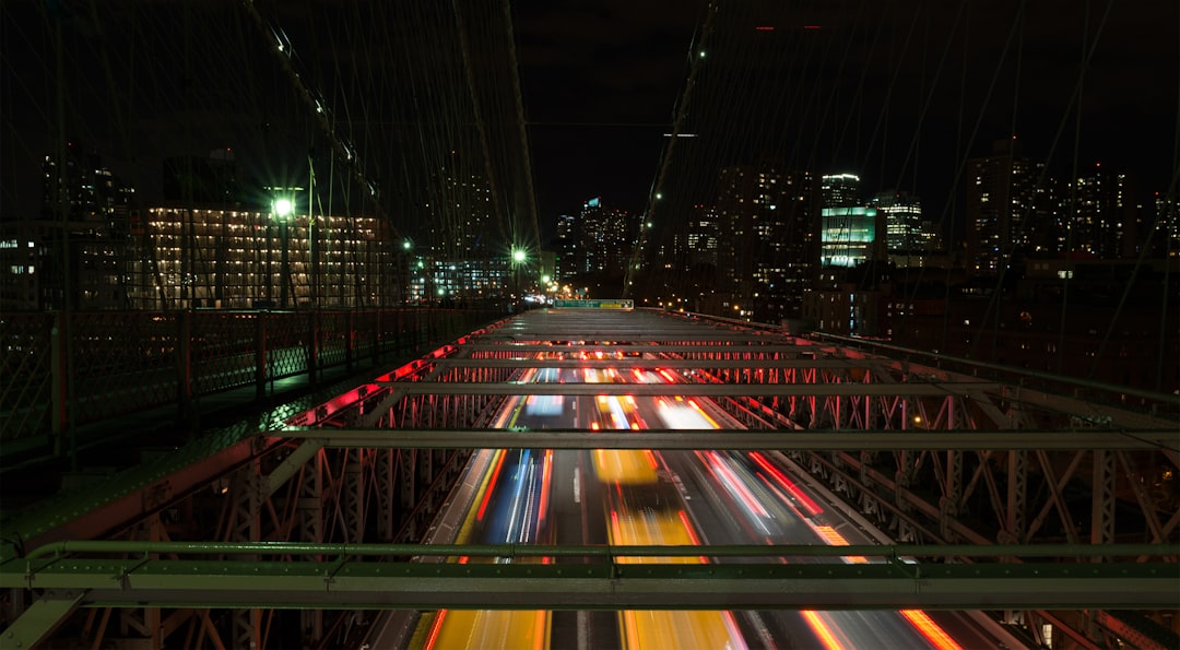 time lapse photo of bridge