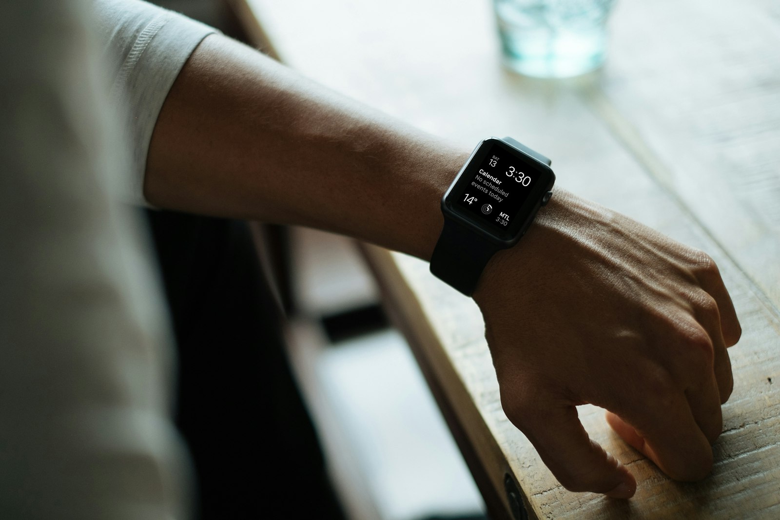 Fujifilm X-Pro1 sample photo. Man wearing black smartwatch photography