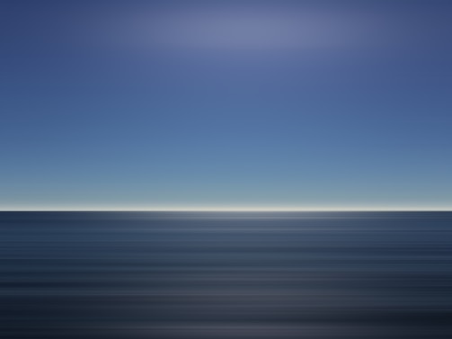 A minimalist blue and sandy landscape evoking calm and infinite possibility.