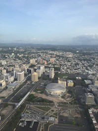 A sleek aerial view of Anand Capitol City Centre highlighting its strategic location and modern design.