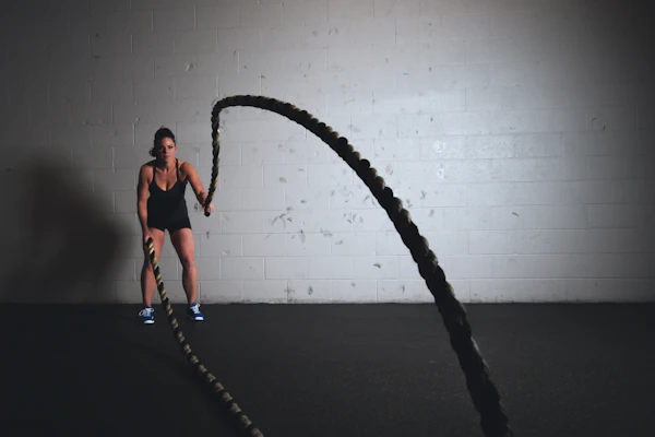 Person stretching legs before activity