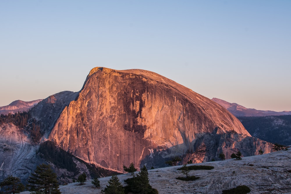 landscape photography of mountain