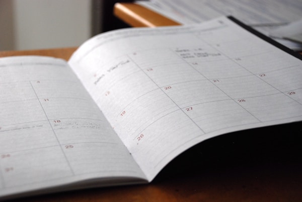 Monthly scheduleby Eric Rothermel