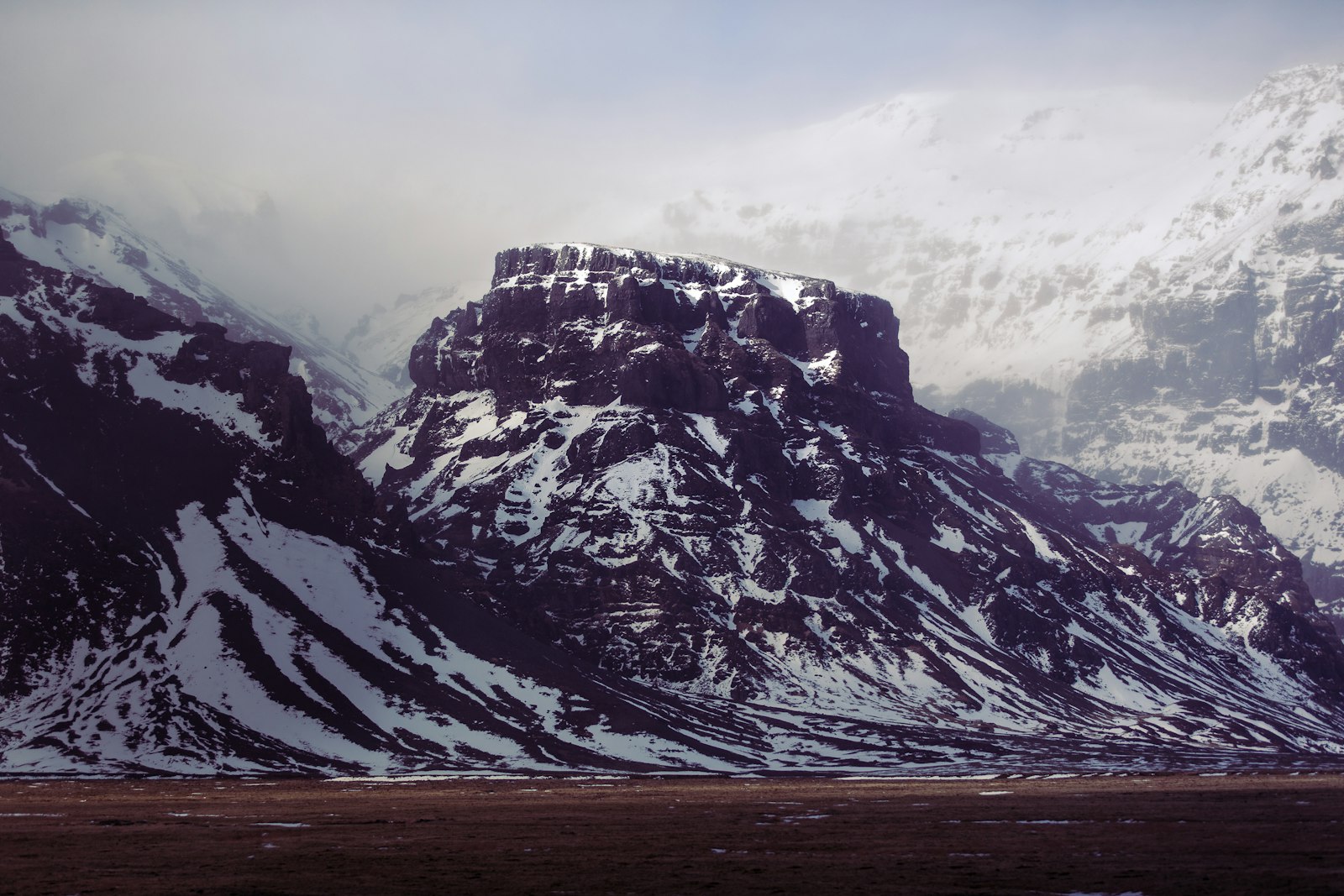 Canon EOS-1D X + Canon EF 70-200mm F2.8L IS II USM sample photo. Snow-covered fault block mountains photography