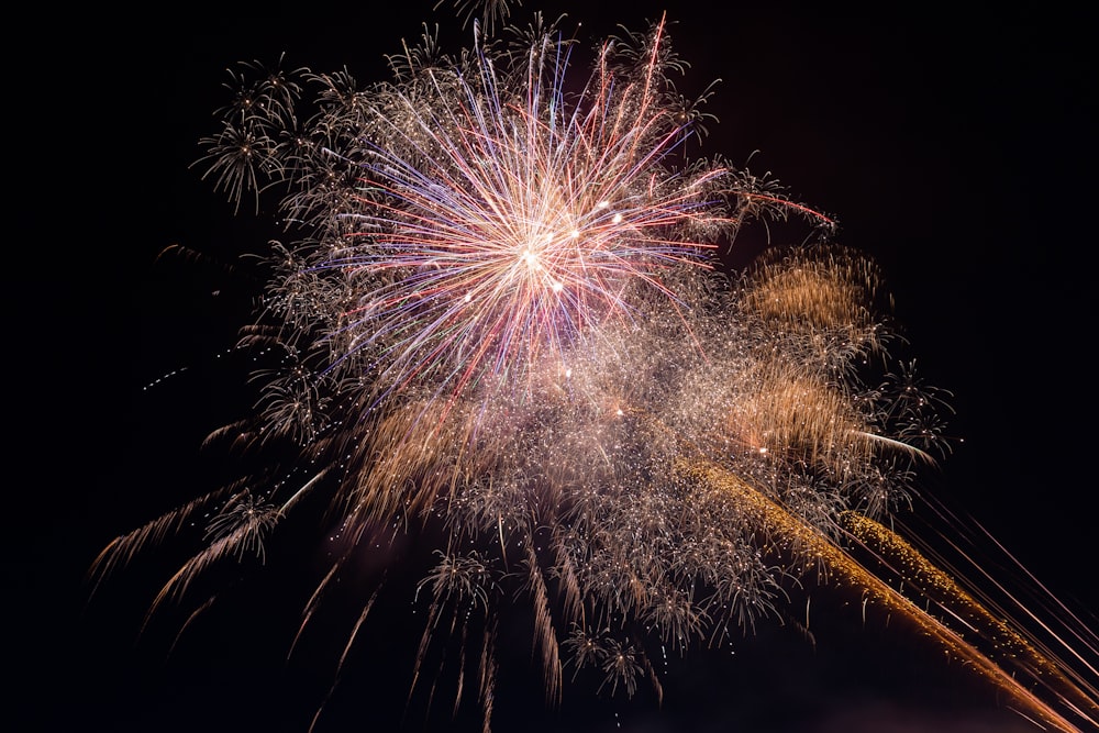 red and yellow fireworks display during nighttime