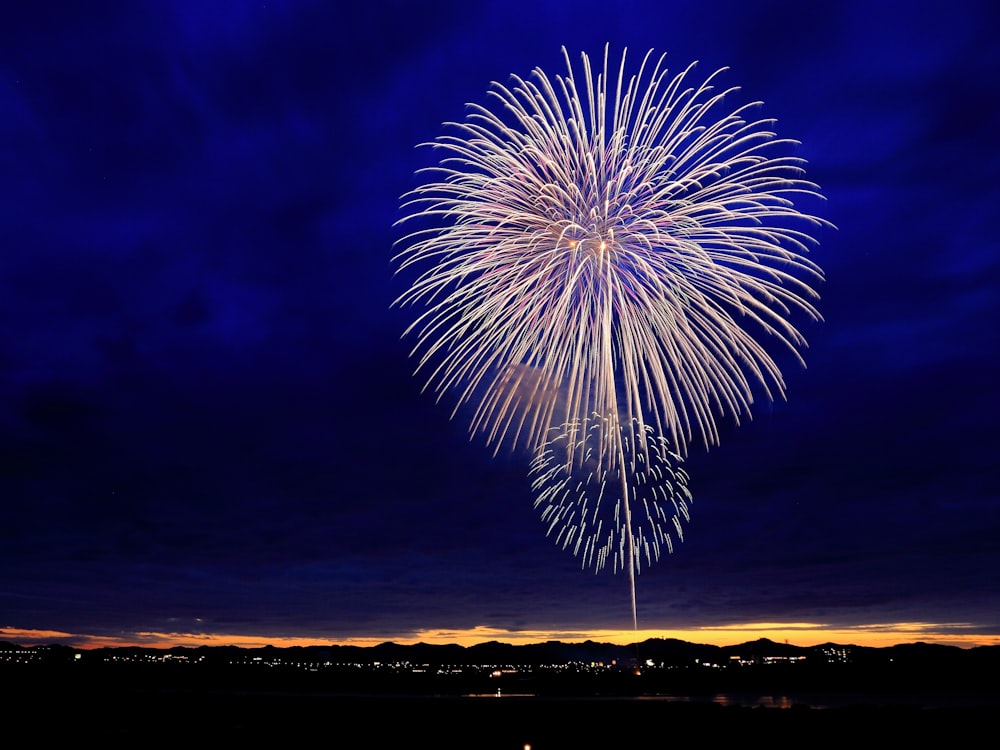 fireworks at night