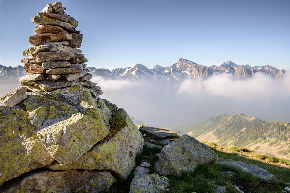 rock formation on mountain