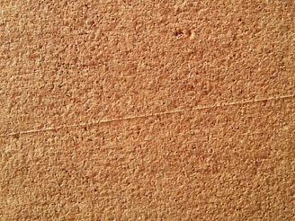 Close-up of natural cork material with its unique texture.