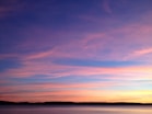 orange and blue sky during golden hour