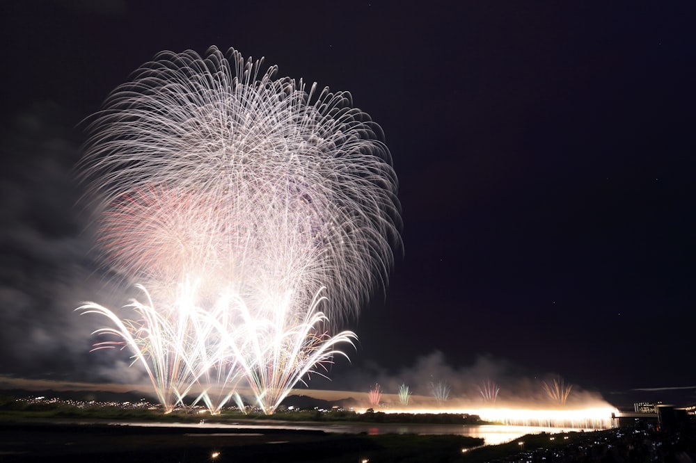 fireworks at night