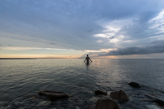 person in body of water in Ейск Russia