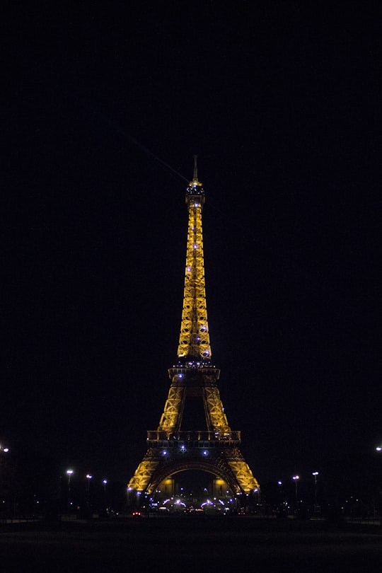 Eiffel Tower during nighttime in Eiffel Tower France