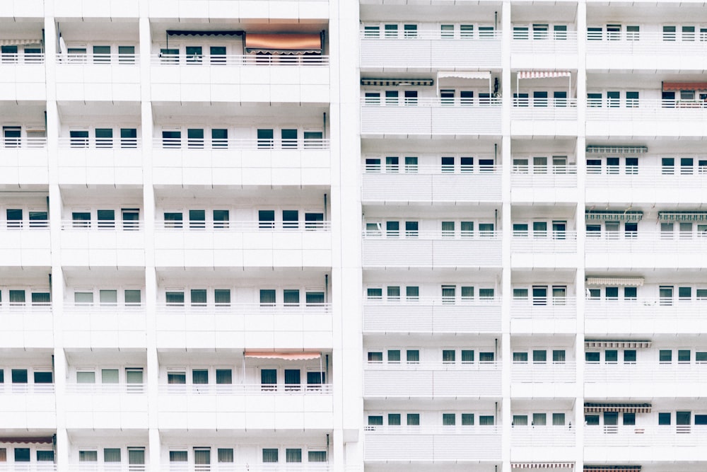 landscape photo of building windows