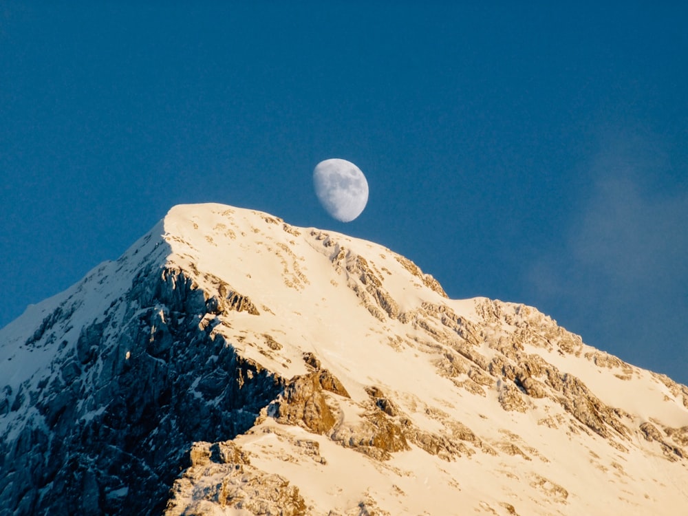 brown mountain under blue sky