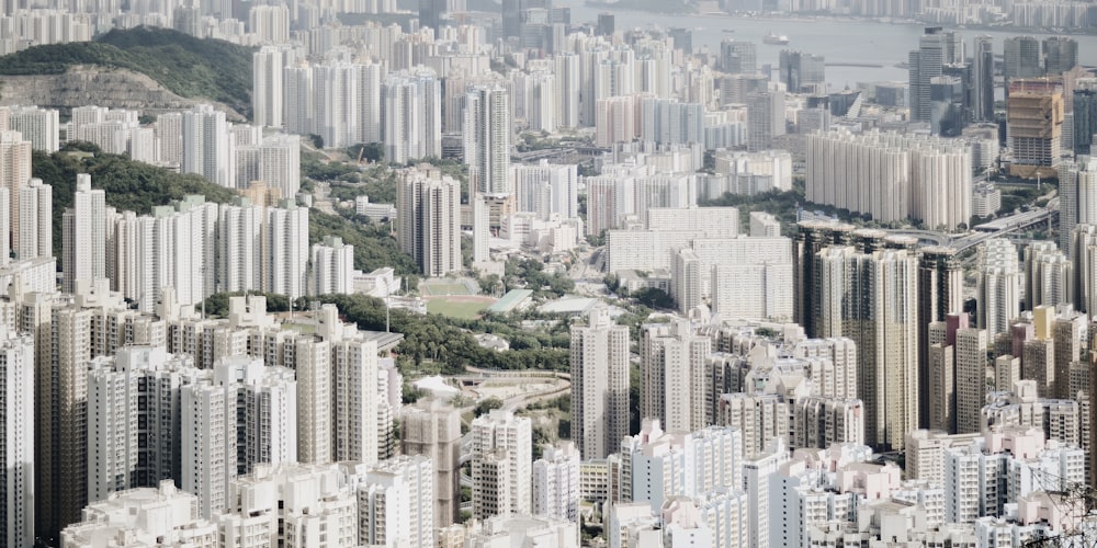 sunlight over city buildings