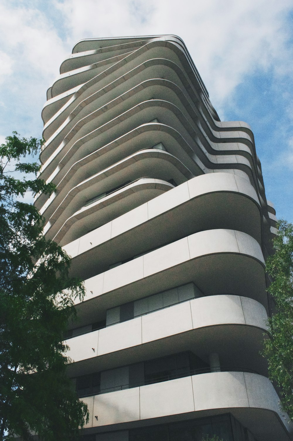 low-angle photo of high-rise building