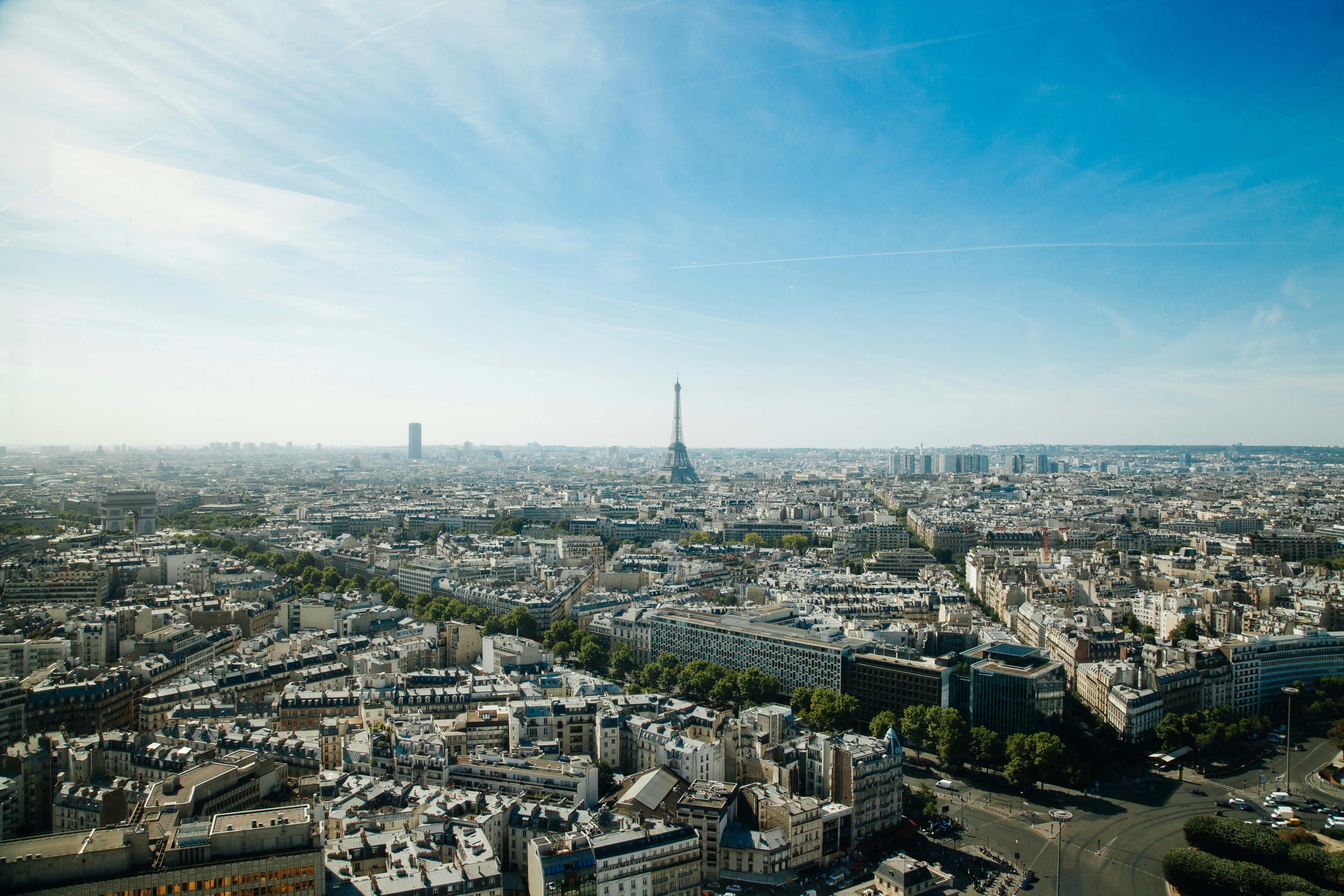 Paris skyline view