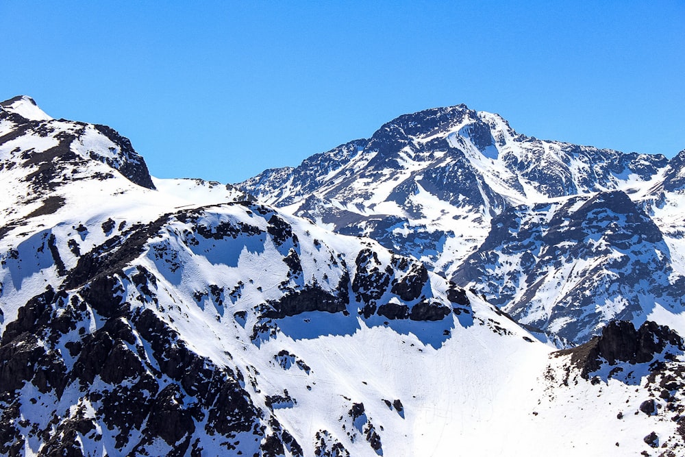 snow on mountain