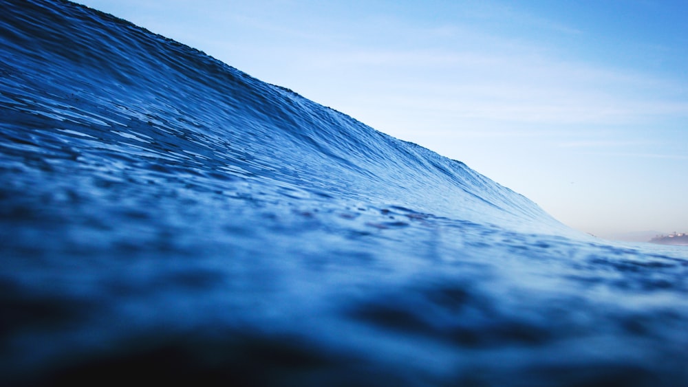 close-up photo of sea waves