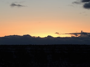 A peaceful sunset representing new beginnings.