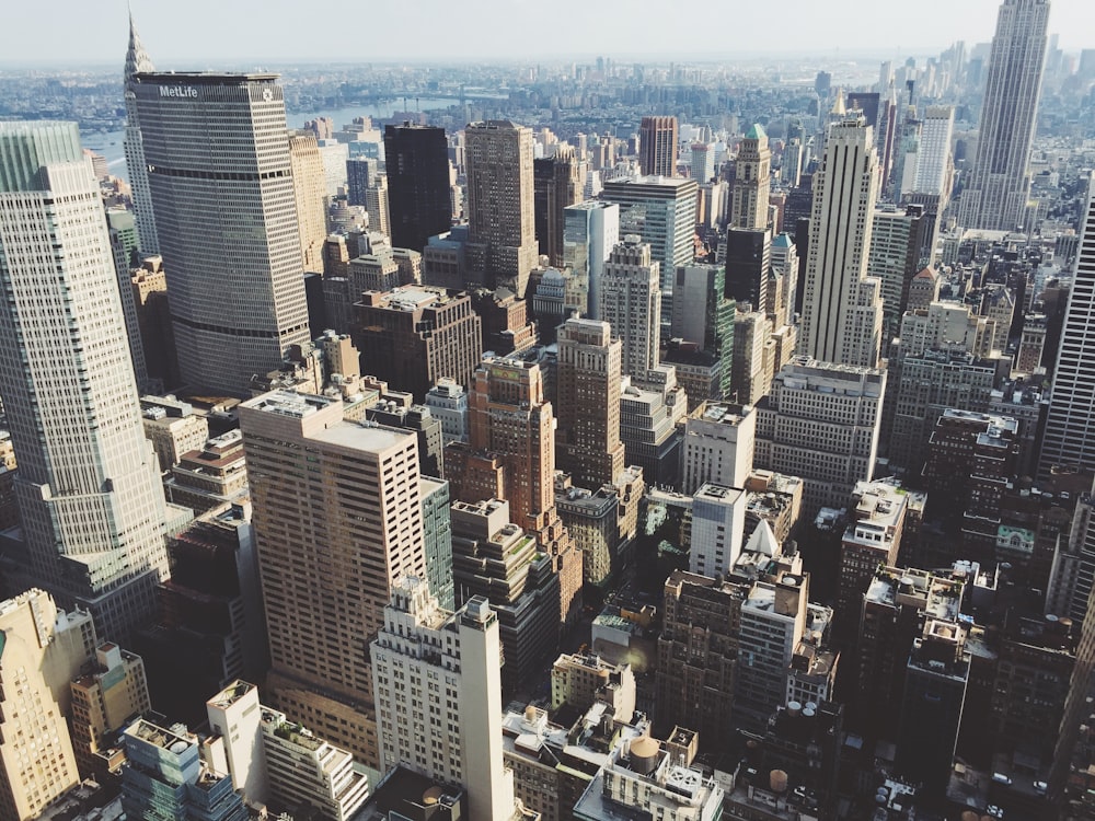 aerial view of city at daytime