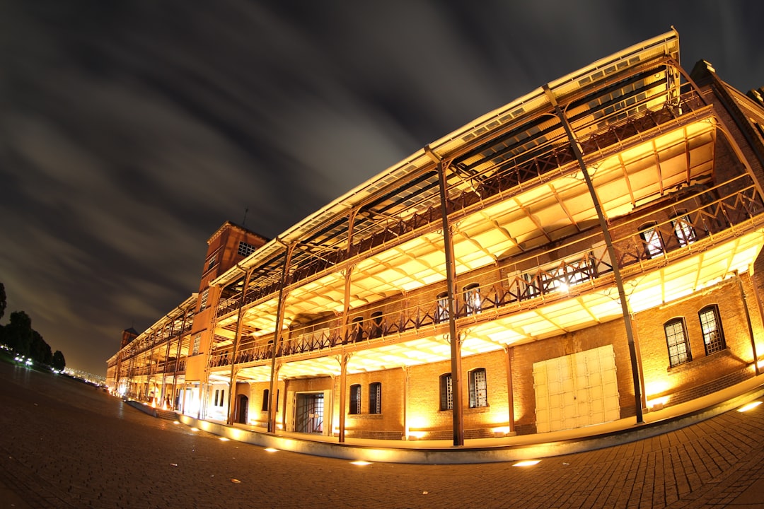 brown glass building