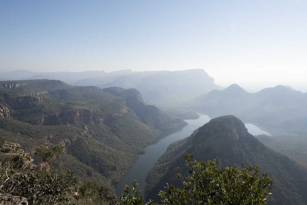 mountain near body of water