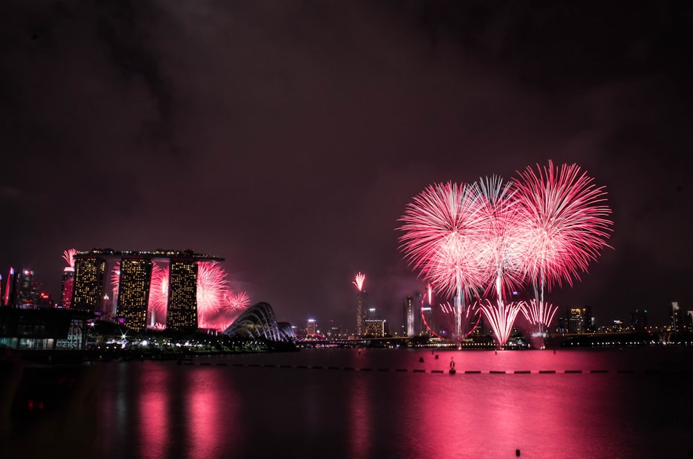 Marina Bay Sands, Singapur bei Nacht