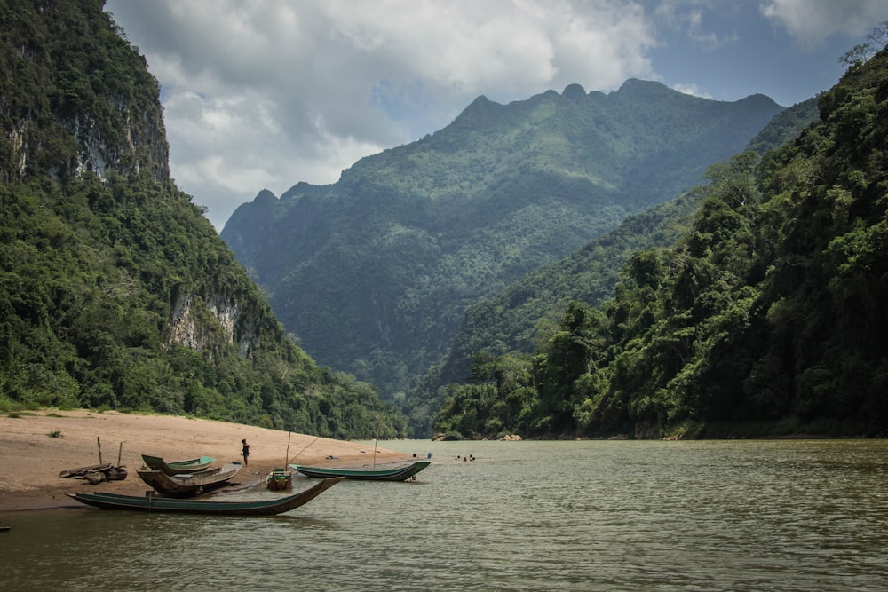 two boats near body of water