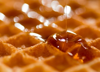 waffle with syrup