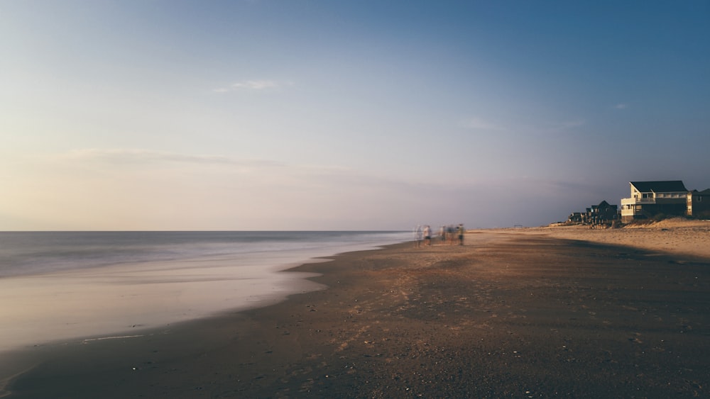 seashore near house at daytime