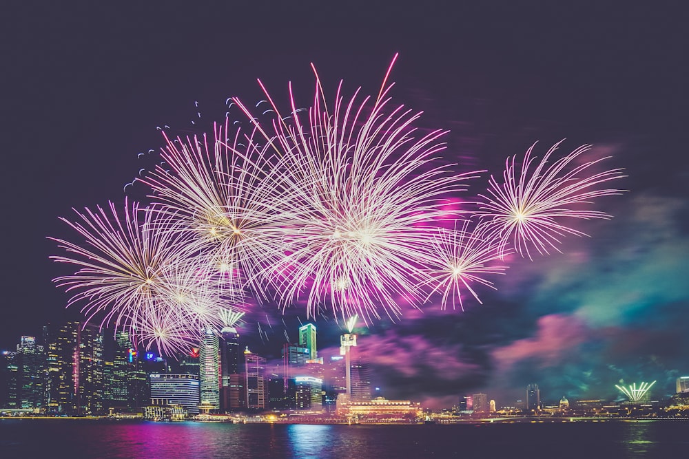 fireworks display at night