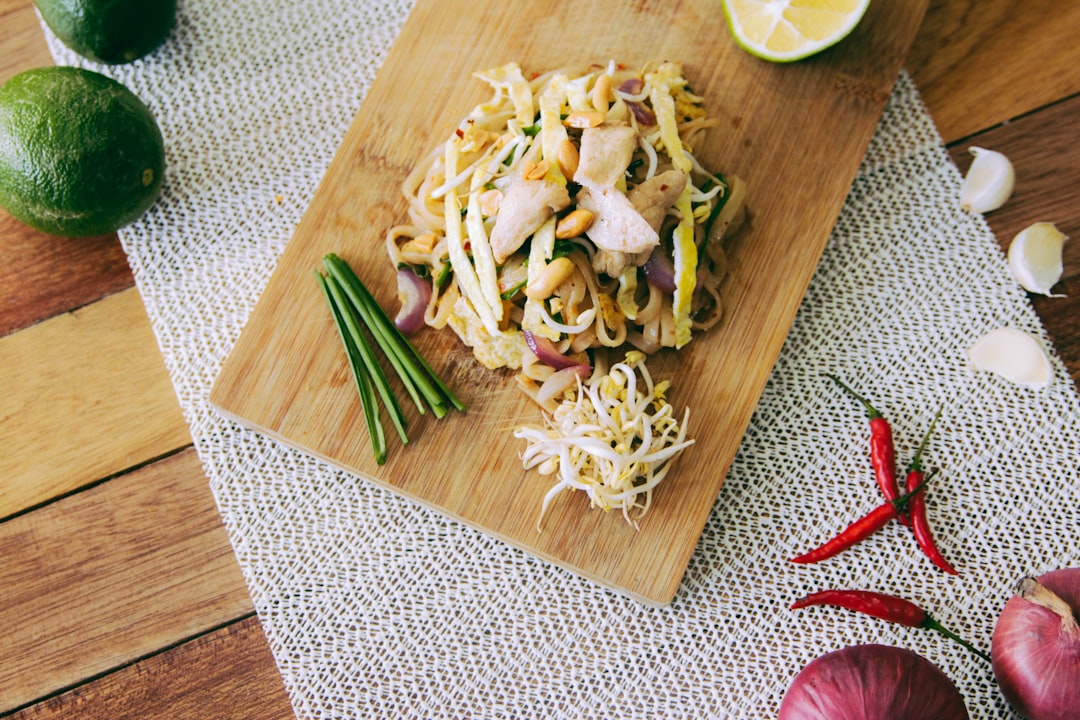 variety of vegetable salad, Noodle Dish