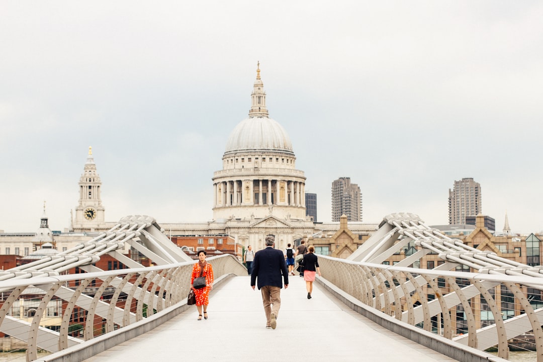 white temple, Millennium Bridge in London