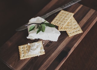 biscuits on chopping board