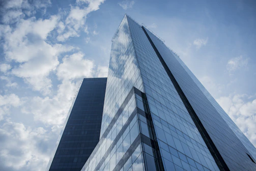 low angle photo of high-rise building