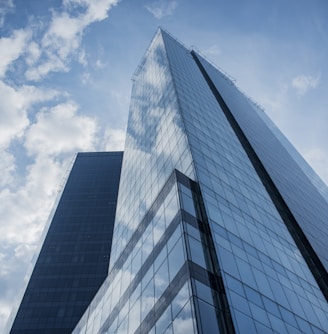 low angle photo of high-rise building