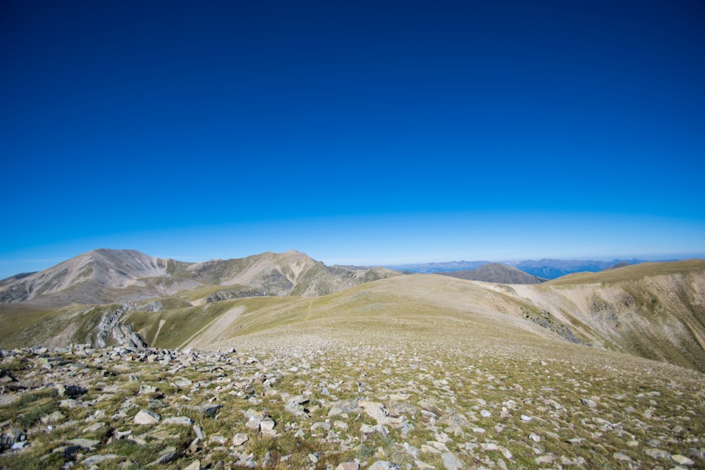 landscape photography of green and brown mountain