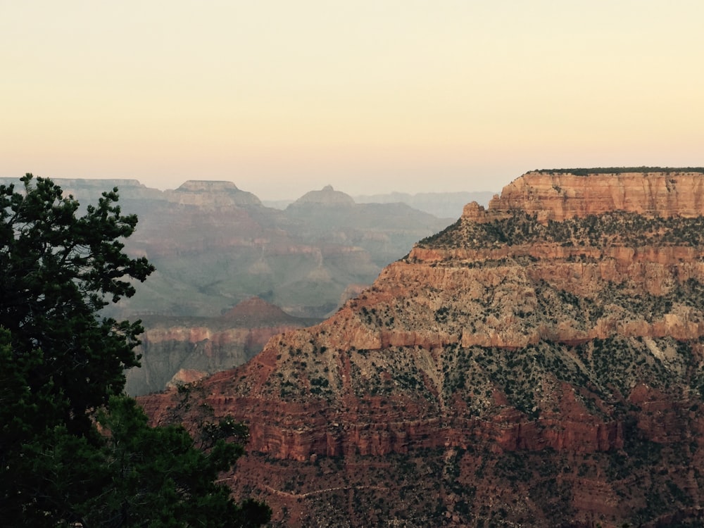 mountains and nears during day