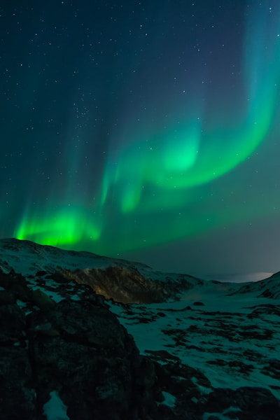 Northern lights during night time