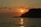 silhouette of mountain during sunset