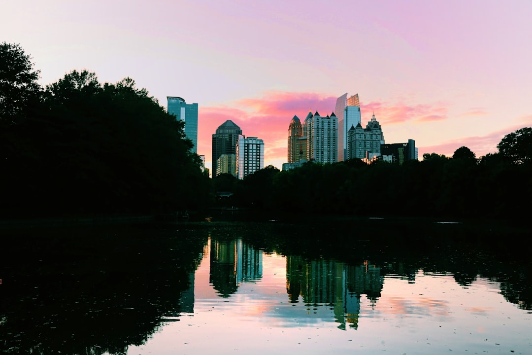 high rise building across body of water