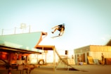 man performing skateboard