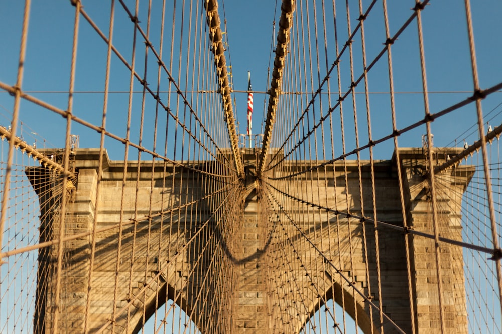 brown metal bridge