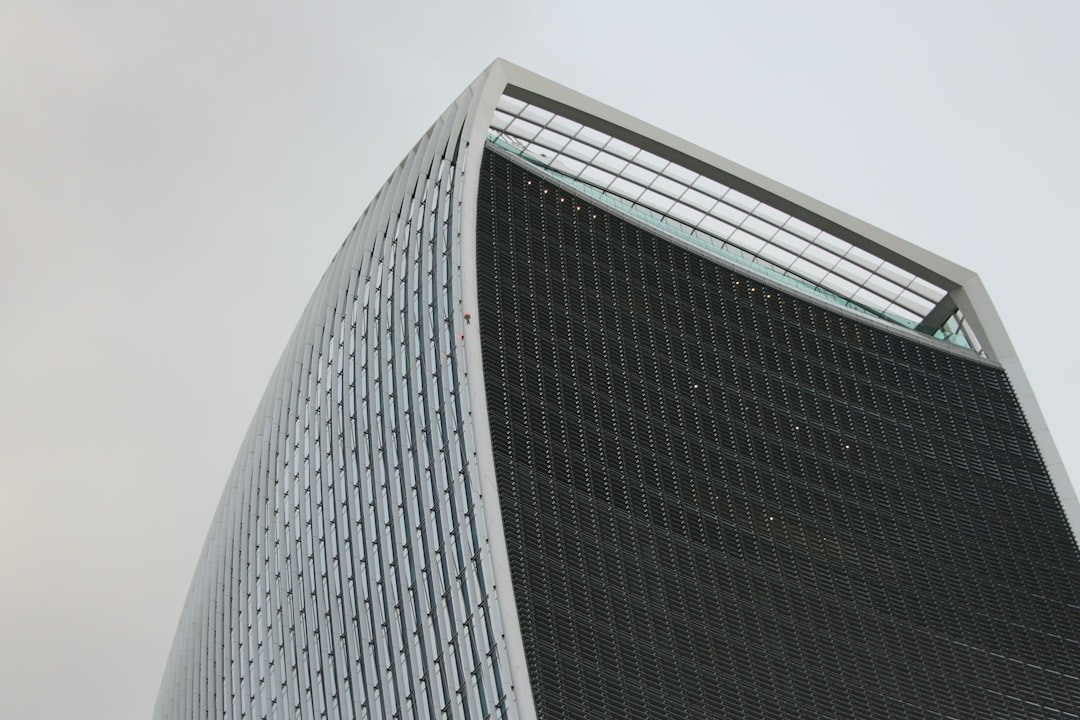 black and white concrete building, Light and dark architecture