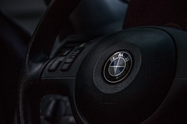 black BMW airbag cover