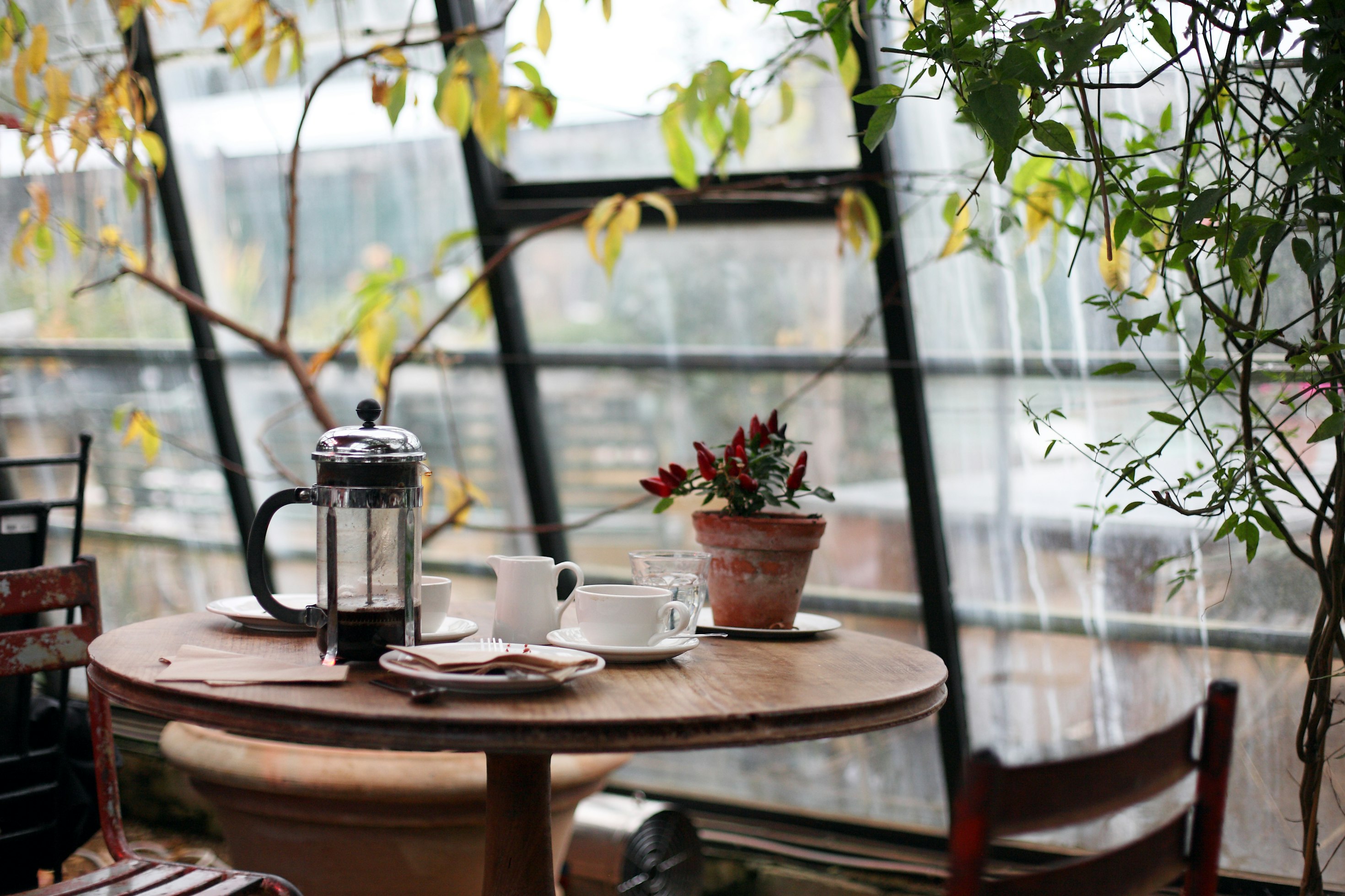 Coffee being prepared