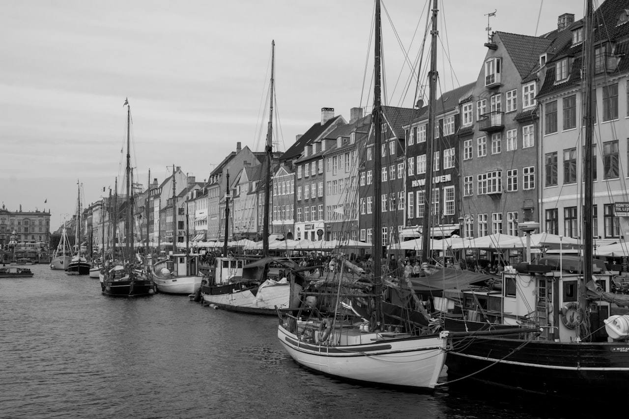 Nyhavn in Copenhaguen where you can find luggage storage