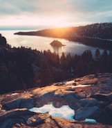 tundra mountain and body of water